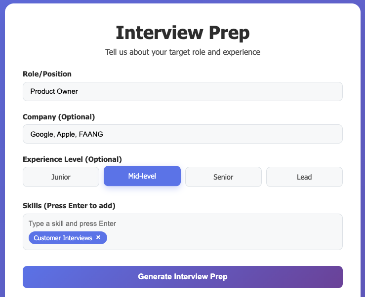 Form screenshot
